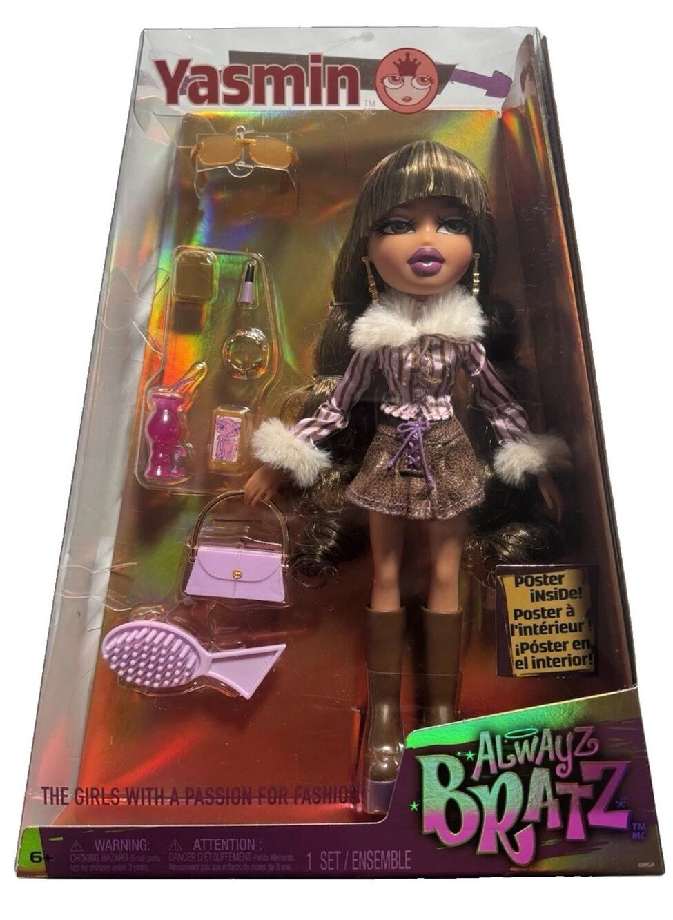 Bratz Alwayz Yasmin Fashion Doll 10 Accessories Poster New Sealed MGA 505211